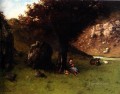 La Petite Bergere La joven pastora Pintor realista Gustave Courbet